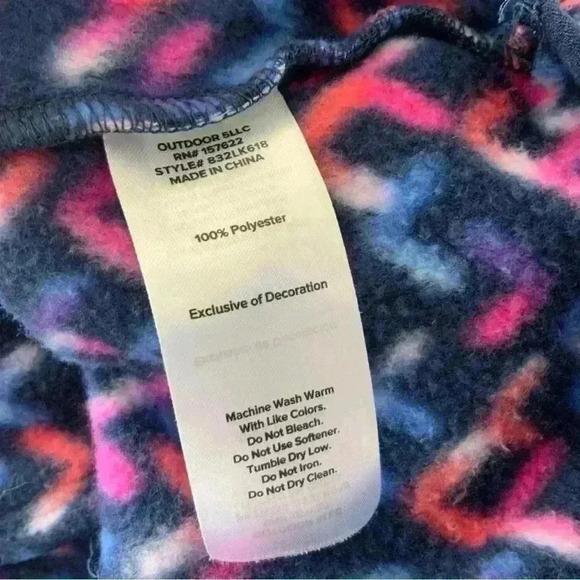 Eddie Bauer Girls Fleece 1/4 Zip Pullover XS 5/6 - Picture 4 of 4